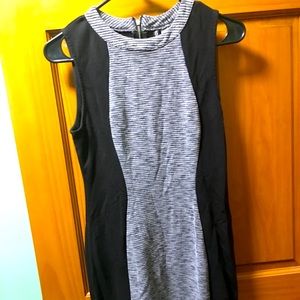 Dress Black/Grey with Stripes